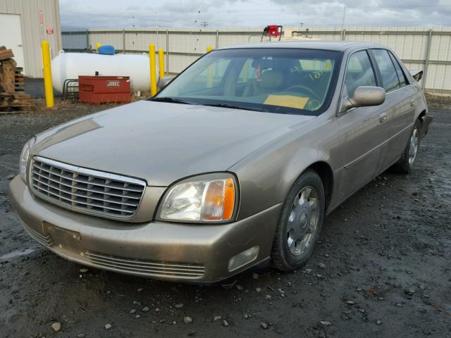 1G6KD54Y02U277417 - 2002 CADILLAC DEVILLE BEIGE photo 2