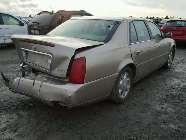 1G6KD54Y02U277417 - 2002 CADILLAC DEVILLE BEIGE photo 4