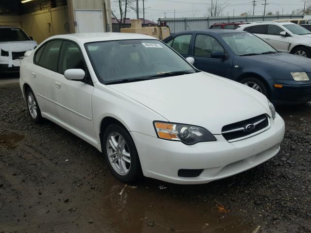 4S3BL616757211832 - 2005 SUBARU LEGACY 2.5 WHITE photo 1