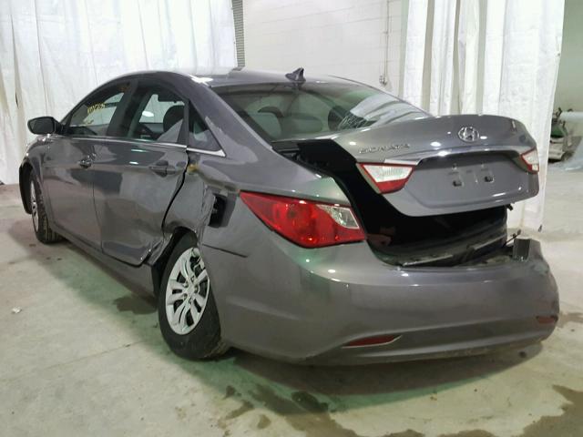 5NPEB4AC5BH055453 - 2011 HYUNDAI SONATA GLS GRAY photo 3