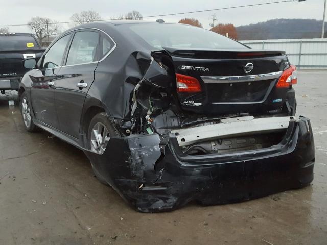 3N1AB7AP5DL712874 - 2013 NISSAN SENTRA S 黑色 照片 3