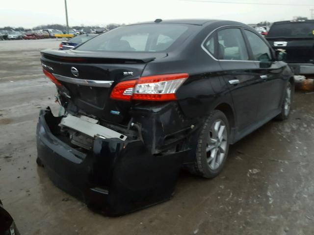 3N1AB7AP5DL712874 - 2013 NISSAN SENTRA S BLACK photo 4