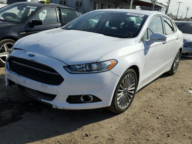 3FA6P0K98ER367131 - 2014 FORD FUSION TIT WHITE photo 2