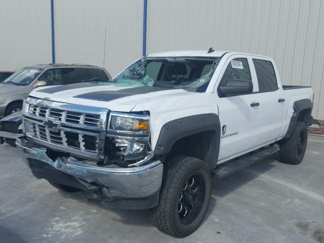 3GCPCREC1EG440504 - 2014 CHEVROLET SILVERADO WHITE photo 2