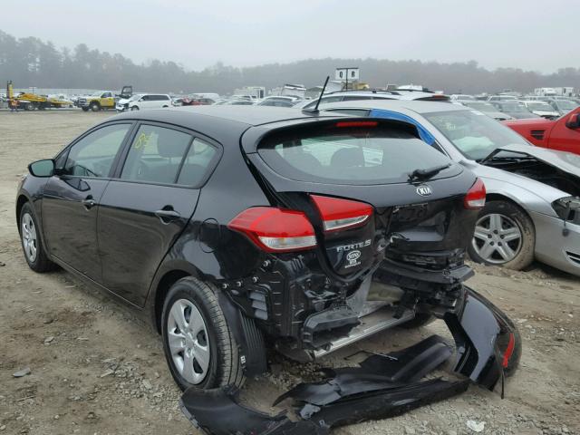 KNAFK5A82H5713659 - 2017 KIA FORTE LX BLACK photo 3