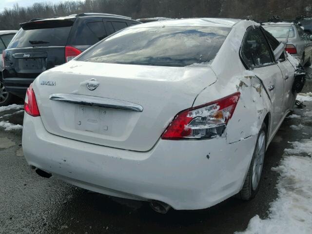 1N4AA51E59C823811 - 2009 NISSAN MAXIMA S WHITE photo 4