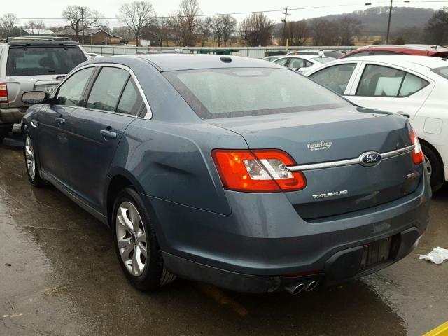 1FAHP2EW2AG156854 - 2010 FORD TAURUS SEL GRAY photo 3