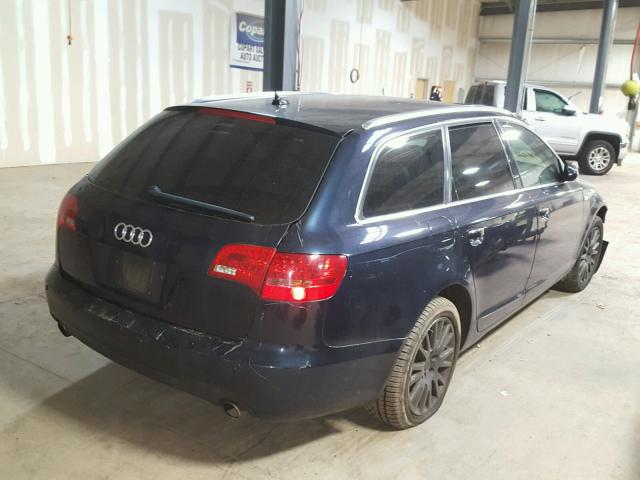 WAUKH74F67N103619 - 2007 AUDI A6 AVANT Q BLUE photo 4