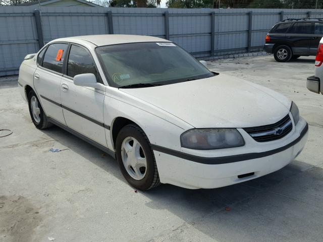 2G1WF52E419188018 - 2001 CHEVROLET IMPALA WHITE photo 1