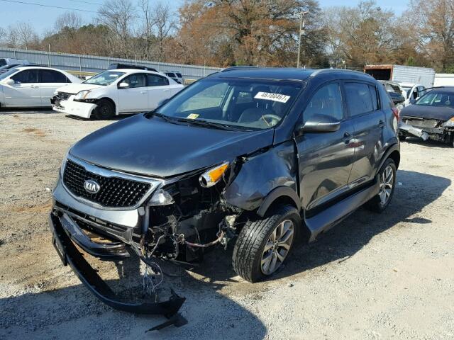 KNDPB3AC4F7725054 - 2015 KIA SPORTAGE L GRAY photo 2