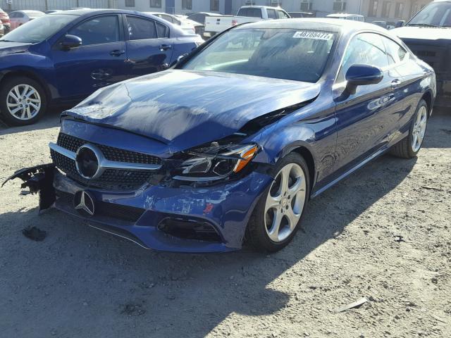 WDDWJ4JB0HF388280 - 2017 MERCEDES-BENZ C 300 蓝色 照片 2