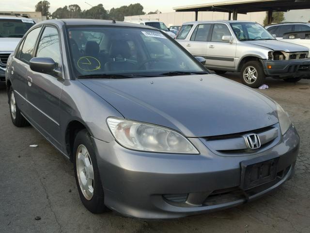 JHMES96615S025466 - 2005 HONDA CIVIC HYBR GRAY photo 1