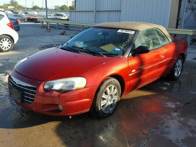 1C3EL55R45N555646 - 2005 CHRYSLER SEBRING TO RED photo 2