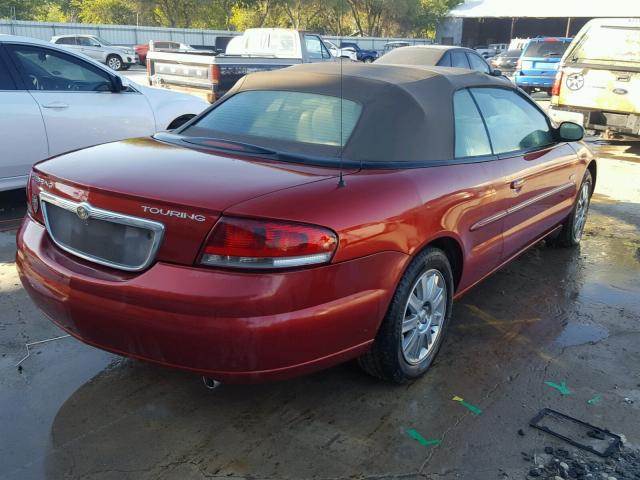 1C3EL55R45N555646 - 2005 CHRYSLER SEBRING TO RED photo 4