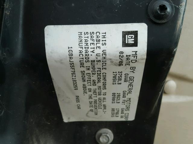 1G8AJ55F76Z183259 - 2006 SATURN ION LEVEL GREEN photo 10