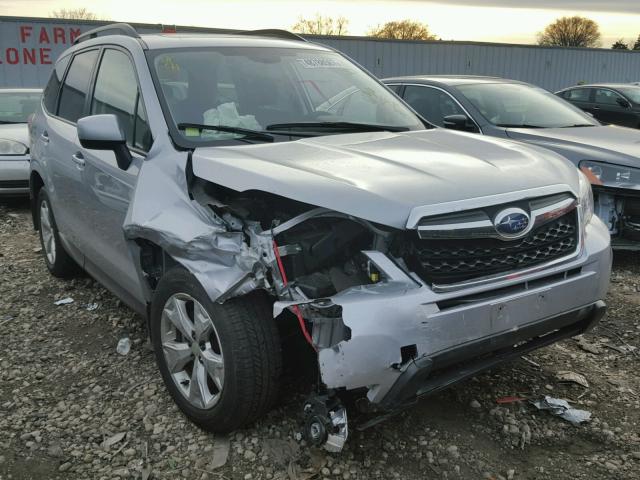 JF2SJAFC7FH599245 - 2015 SUBARU FORESTER 2 SILVER photo 1