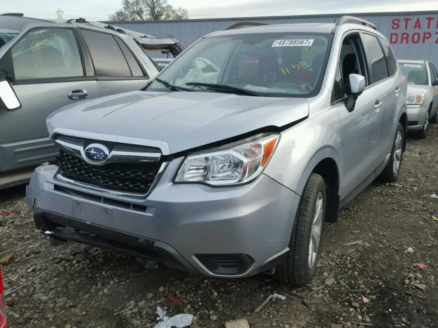 JF2SJAFC7FH599245 - 2015 SUBARU FORESTER 2 SILVER photo 2