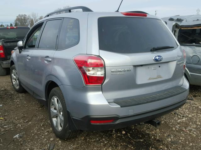 JF2SJAFC7FH599245 - 2015 SUBARU FORESTER 2 SILVER photo 3