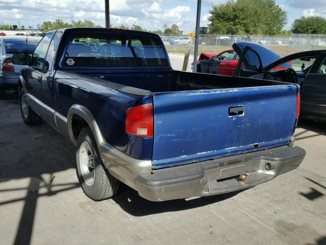 1GCCS1941X8134417 - 1999 CHEVROLET S TRUCK S1 BLUE photo 3