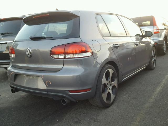 WVWGD7AJ5AW189407 - 2010 VOLKSWAGEN GTI GRAY photo 4