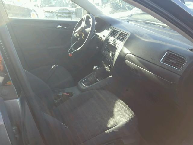 3VW1K7AJ7CM343658 - 2012 VOLKSWAGEN JETTA BASE Մոխրագույն լուսանկար 5