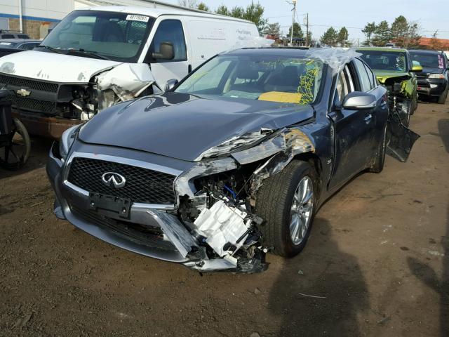 JN1EV7AP7HM743483 - 2017 INFINITI Q50 PREMIU GRAY photo 2