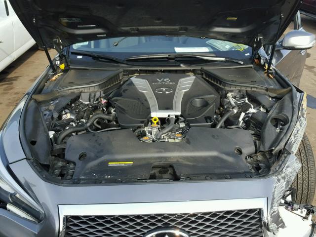 JN1EV7AP7HM743483 - 2017 INFINITI Q50 PREMIU GRAY photo 7