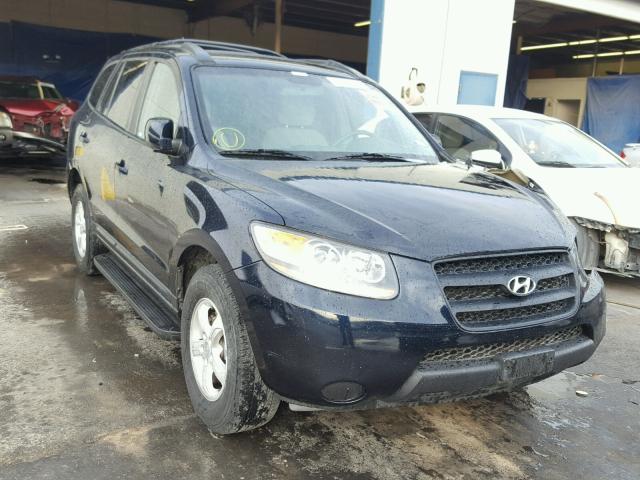 5NMSG13DX8H174520 - 2008 HYUNDAI SANTA FE G BLUE photo 1