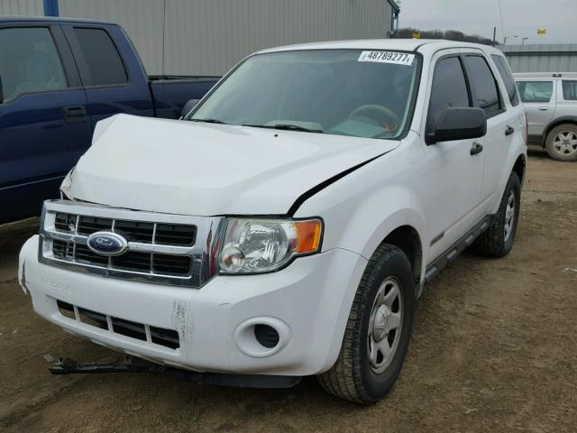 1FMCU02Z58KB26279 - 2008 FORD ESCAPE XLS WHITE photo 2