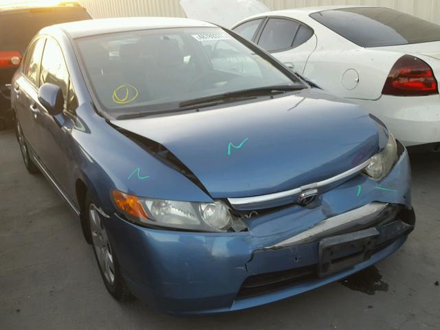 1HGFA16587L116007 - 2007 HONDA CIVIC LX BLUE photo 1