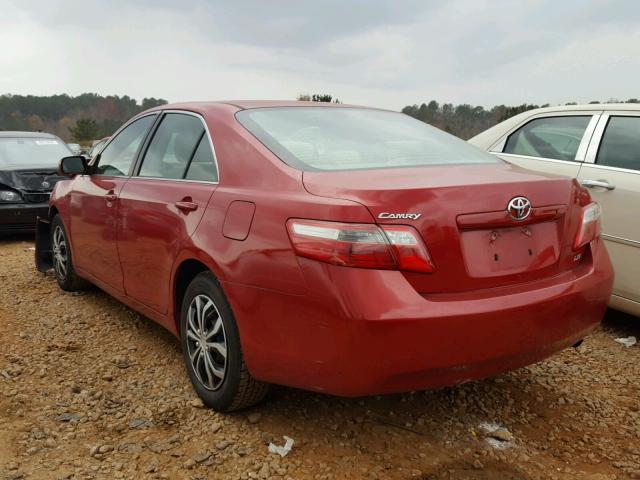 4T4BE46K68R014954 - 2008 TOYOTA CAMRY CE RED photo 3