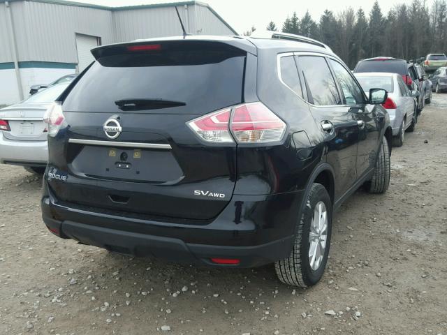 KNMAT2MV8FP566713 - 2015 NISSAN ROGUE S BLACK photo 4