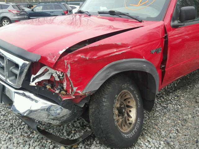 1FTZR15V3XTA38189 - 1999 FORD RANGER SUP RED photo 9
