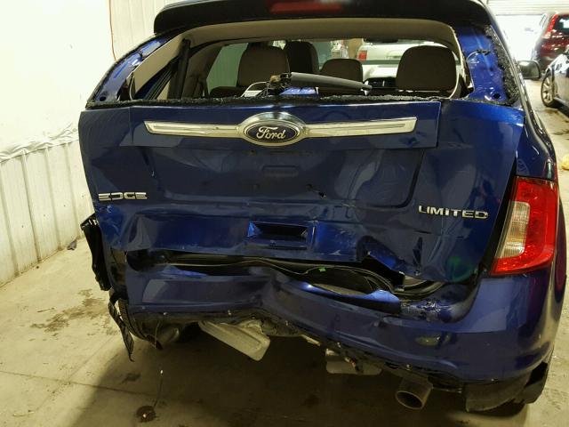 2FMDK3KC1DBA31083 - 2013 FORD EDGE LIMIT BLUE photo 9