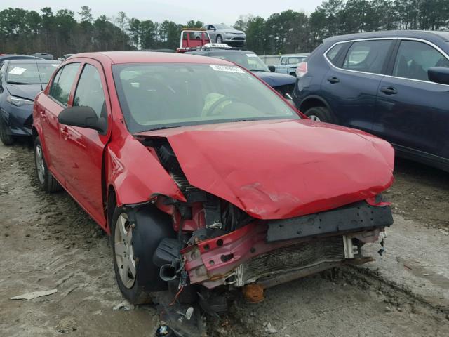 1G1AK55F977392690 - 2007 CHEVROLET COBALT LS RED photo 1