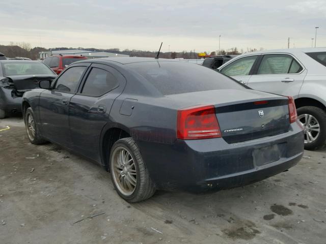 2B3KA43R78H154253 - 2008 DODGE CHARGER BLUE photo 3