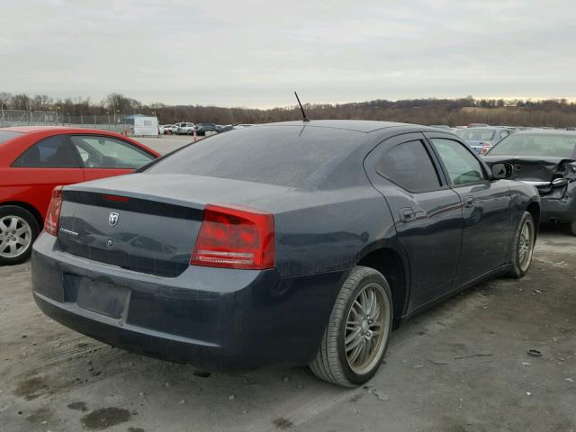 2B3KA43R78H154253 - 2008 DODGE CHARGER BLUE photo 4