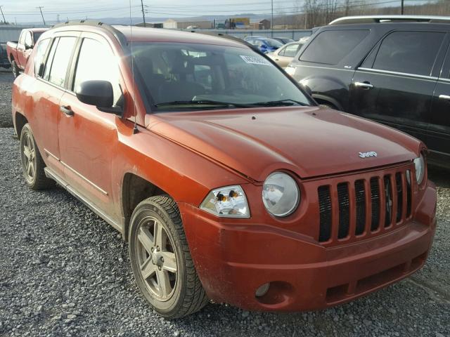 1J8FF47WX8D557439 - 2008 JEEP COMPASS SP ORANGE photo 1