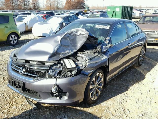 1HGCR2F50FA125778 - 2015 HONDA ACCORD SPO CHARCOAL photo 2