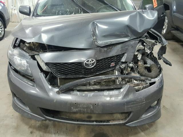 1NXBU4EEXAZ367034 - 2010 TOYOTA COROLLA BA BLACK photo 7