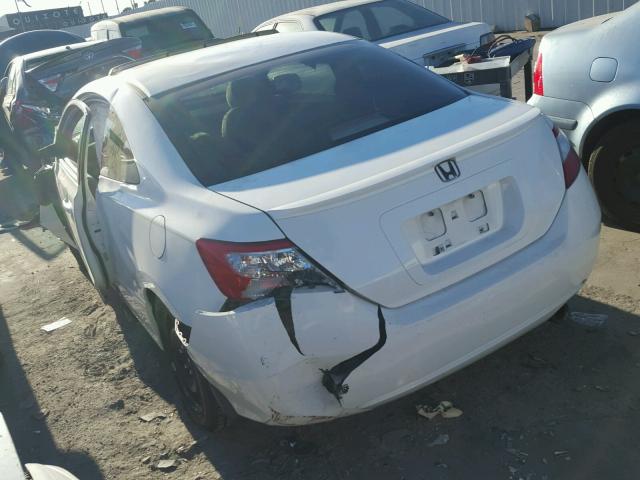 2HGFG12857H502296 - 2007 HONDA CIVIC EX WHITE photo 3