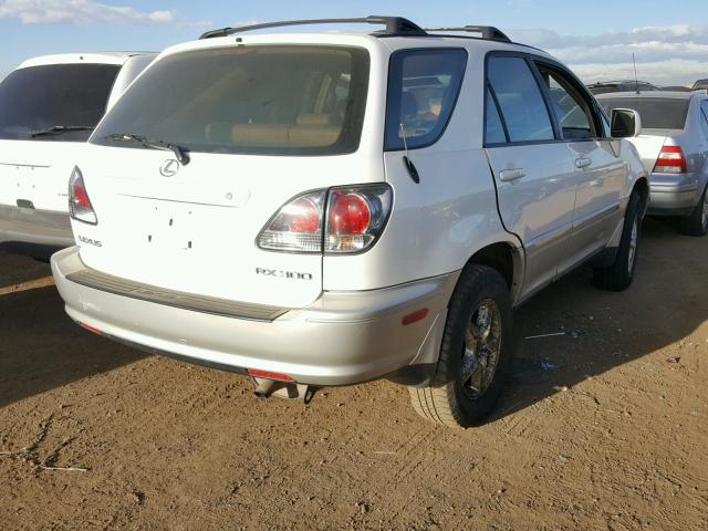 JTJHF10U610228187 - 2001 LEXUS RX WHITE photo 4