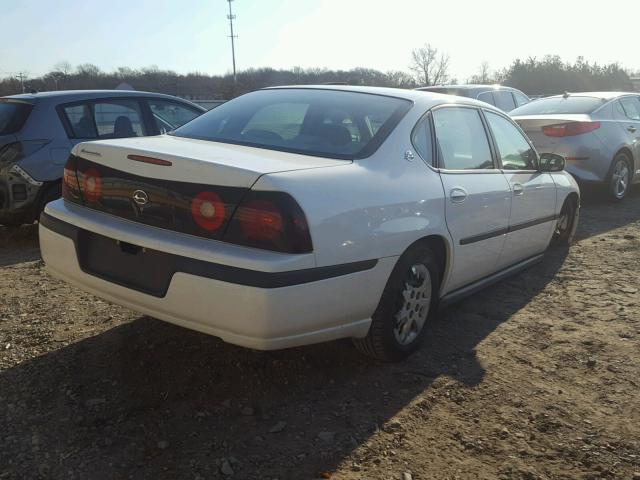 2G1WF52E259173037 - 2005 CHEVROLET IMPALA WHITE photo 4