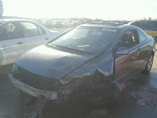 2HGFG12856H525799 - 2006 HONDA CIVIC EX BROWN photo 2