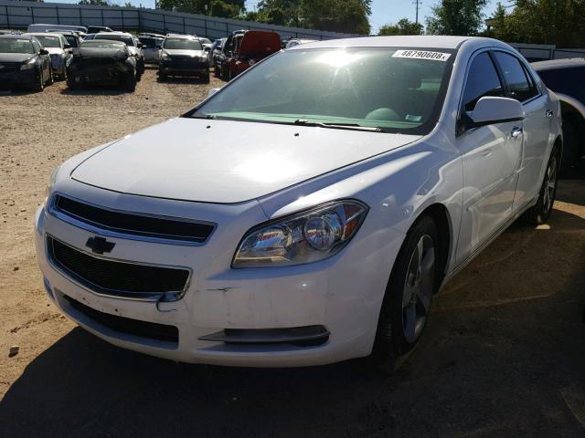1G1ZC5EU8CF155378 - 2012 CHEVROLET MALIBU 1LT WHITE photo 2