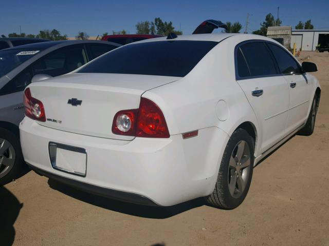 1G1ZC5EU8CF155378 - 2012 CHEVROLET MALIBU 1LT WHITE photo 4