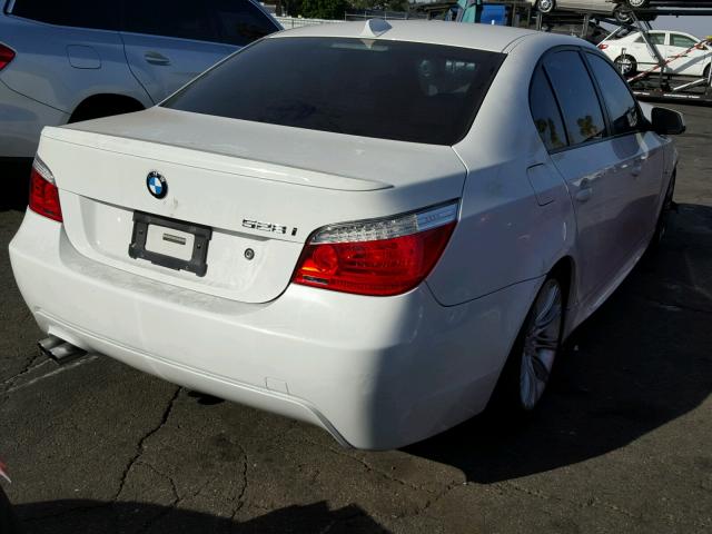 WBANU5C57AC365593 - 2010 BMW 528 I WHITE photo 4