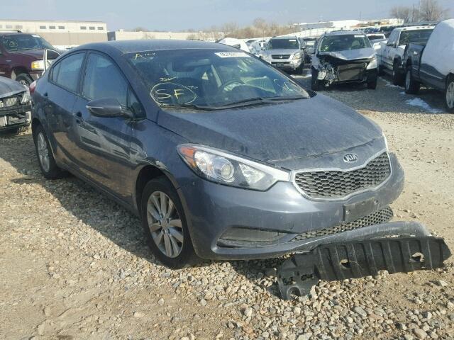 KNAFX4A64E5232494 - 2014 KIA FORTE LX GRAY photo 1