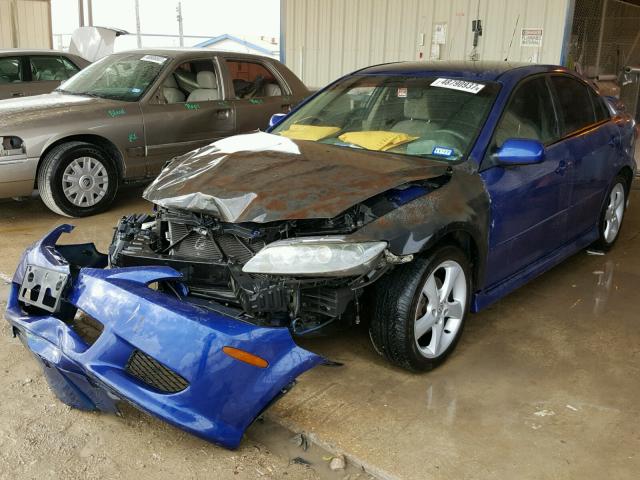 1YVFP84C945N63026 - 2004 MAZDA 6 I Bleu photo 2