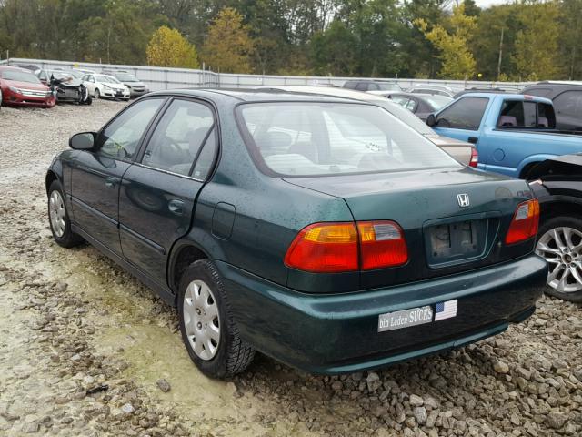 2HGEJ6617YH592155 - 2000 HONDA CIVIC BASE მწვანე ფოტო 3